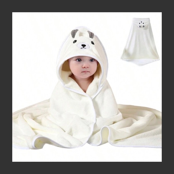NEW BABY BEAR HOODED TOWEL - Picture 1 of 13